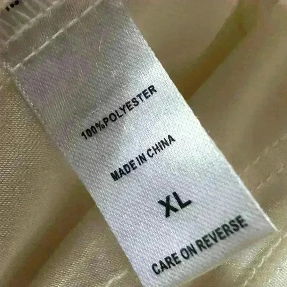 Y2k 90s White 3D Print Floral Ringlet Slip by Flora Size XL - Picture 10 of 10